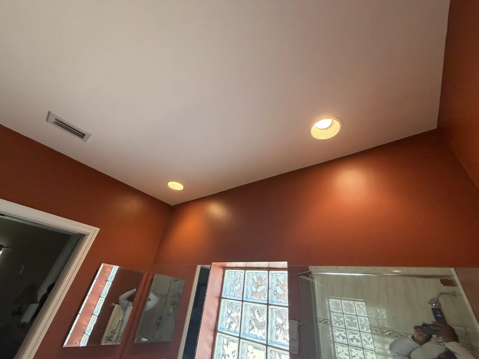 bathroom before new vanity lighting Fort Myers FL
