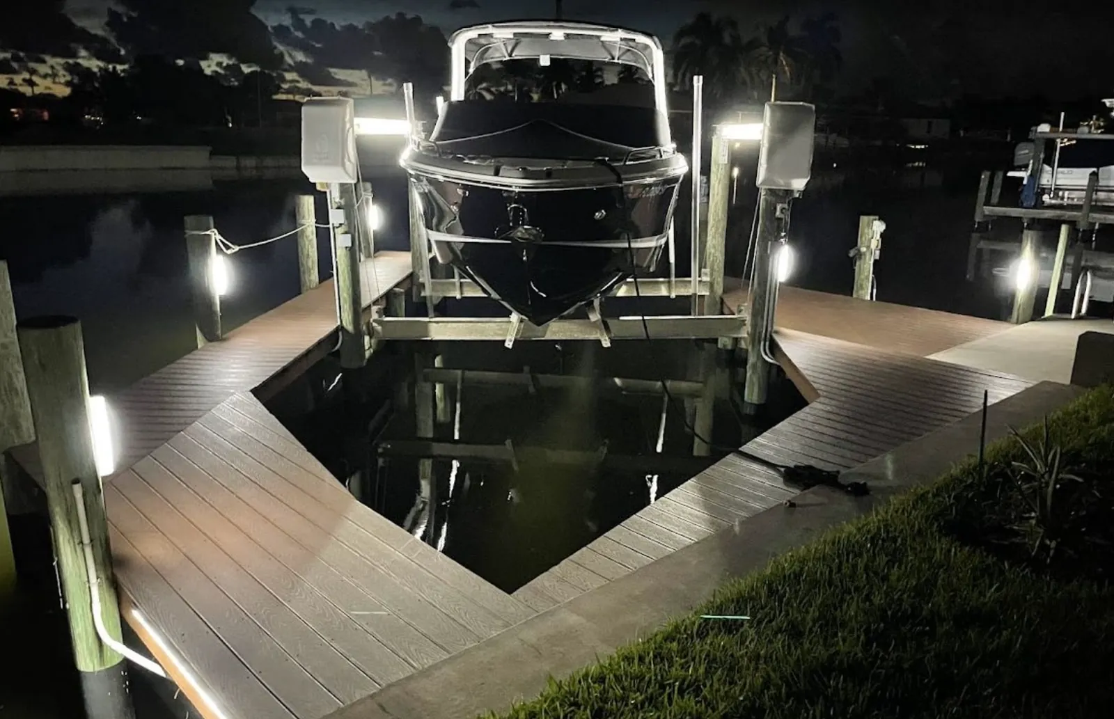 boat lift dock lighting Fort Myers FL