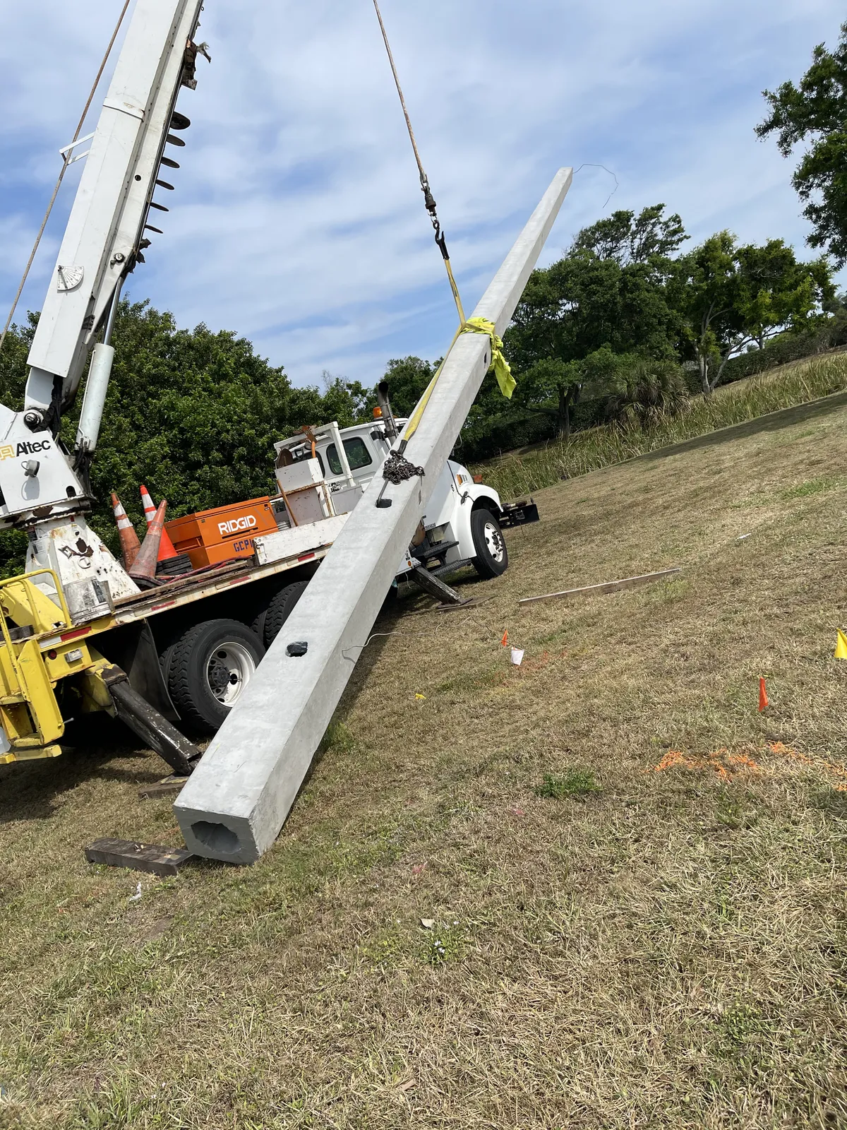commercial light post installation Fort Myers FL