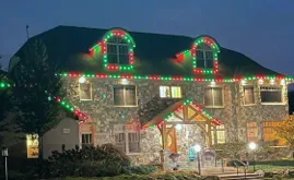 permanent holiday color roofline lighting Fort Myers FL