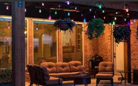 permanent patio string lighting Fort Myers FL