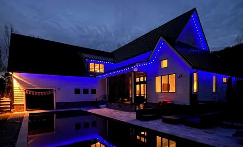 permanent exterior lighting with pool Fort Myers FL